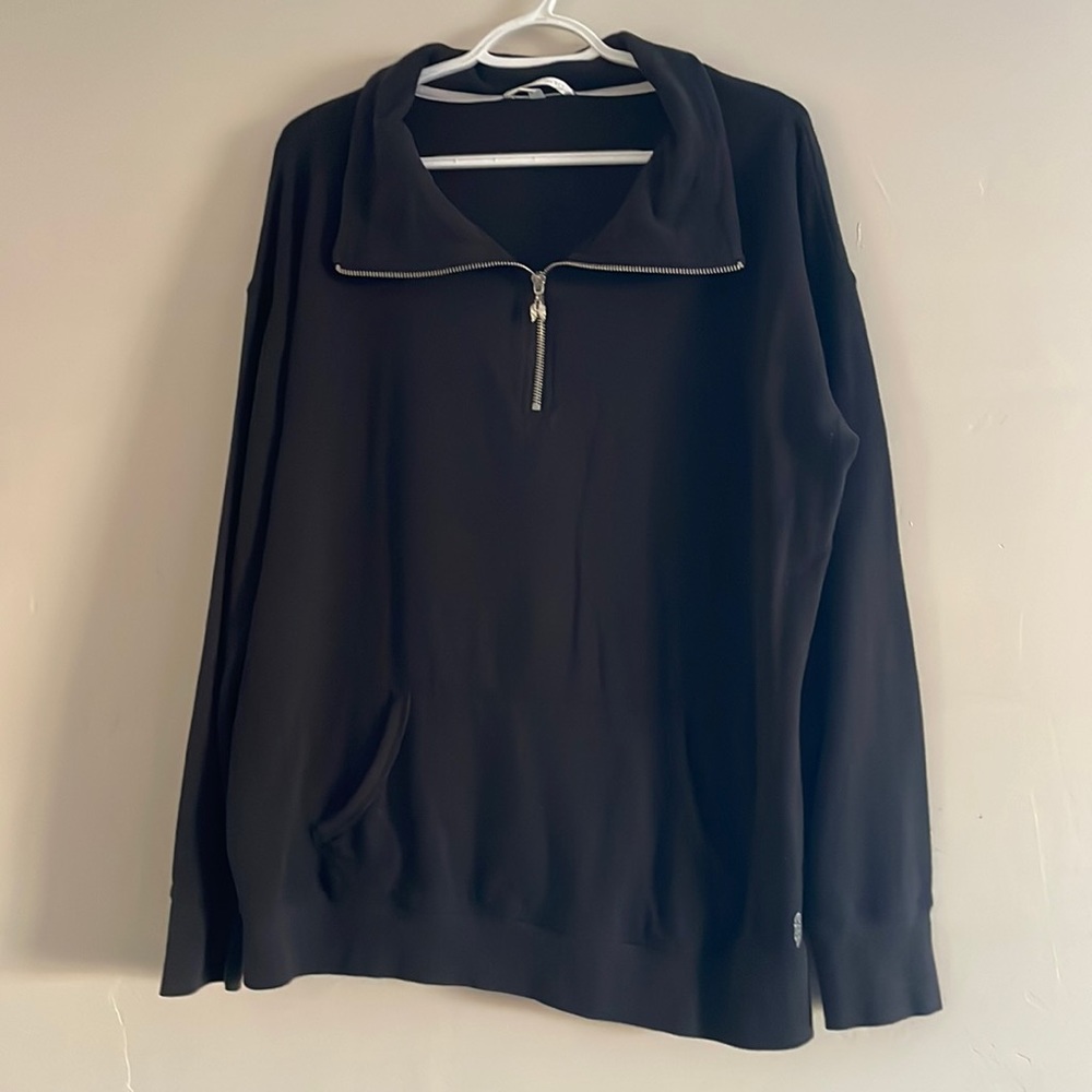 Victoria's Secret Black Quarter-Zip Sweatshirt
